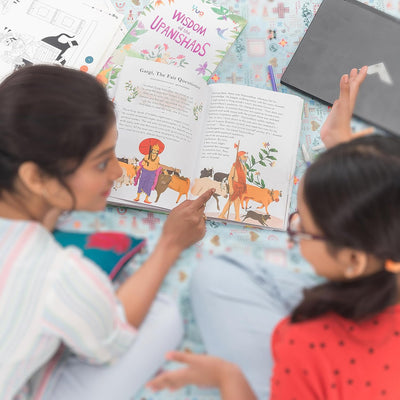 Yug Media - Wisdom of the Upanishads Book for Kids - Illustrated Mythology Book for Kids with Colourful Pictures - Fun Learning Picture Book for 7+ Year Old Children - Bedtime Stories - Hardbound Novelty Book – 1 January 2023