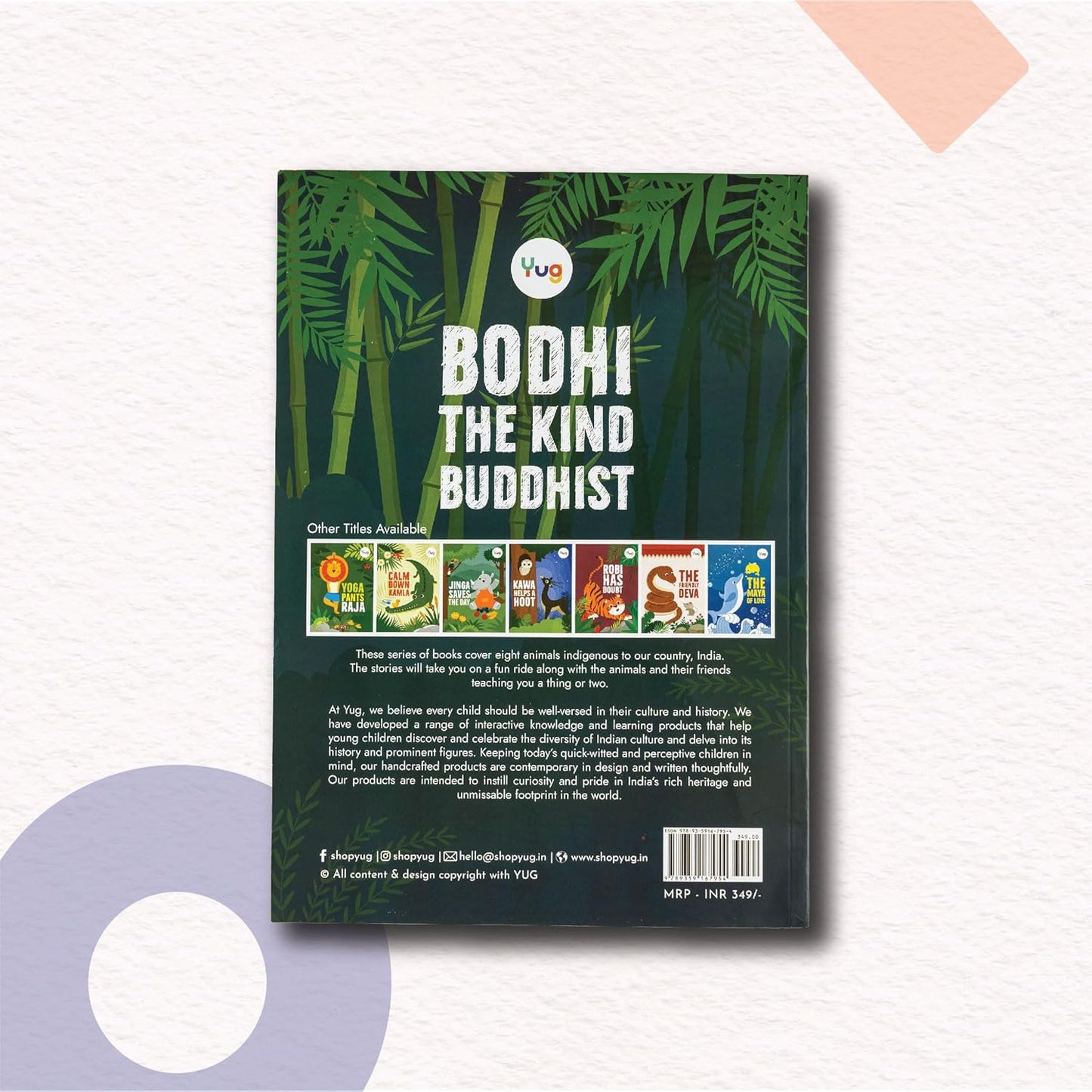Yug Animal Series: Bodhi The Kind Buddhist Story Book for Kids About the Kindness - Illustrated Moral Story with Colourful Pictures - Fun Learning Book for 3+ Year Old Children with Colouring Sheet