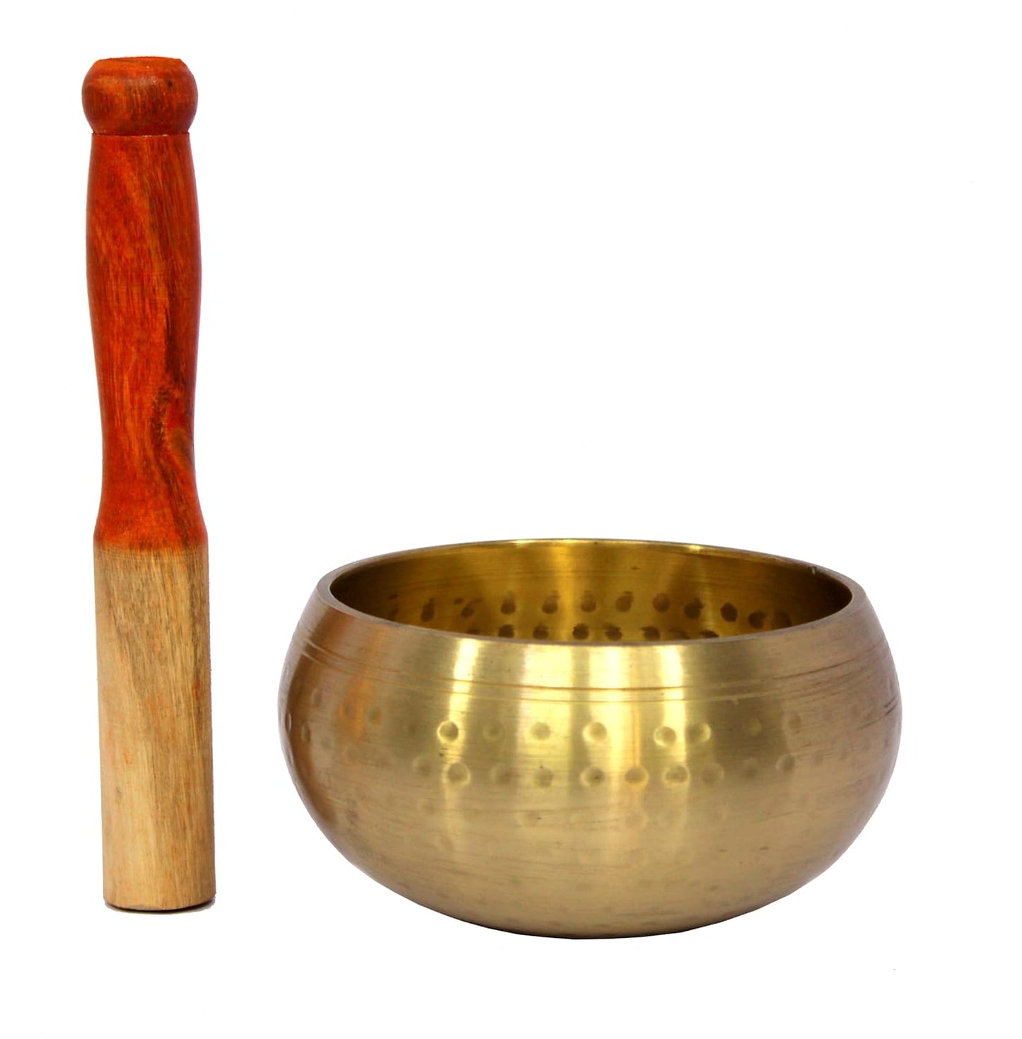 eSplanade - 5 inches - Singing Bowl Tibetan Buddhist Prayer Instrument With Striker Stick | OM Bell | OM Bowl | Meditation Bowl | Music Therapy (gold)